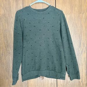 Eddie Bauer Men’s Crew Sweatshirt - size small - green - logo